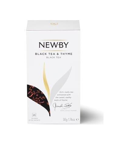 Чай черный Newby Black Tea & Thyme в пакетиках 2 г 25 шт
