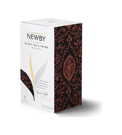 Чай черный Newby Black Tea & Thyme в пакетиках 2 г 25 шт купить
