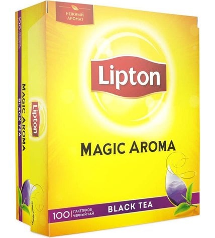 Чай черный Lipton Magic Aroma в пакетиках 2 г 100 шт