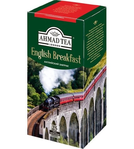 Чай черный Ahmad Tea English Breakfast в пакетиках 2 г 25 шт