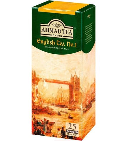 Чай черный Ahmad Tea English Tea No1 в пакетиках 2 г 25 шт