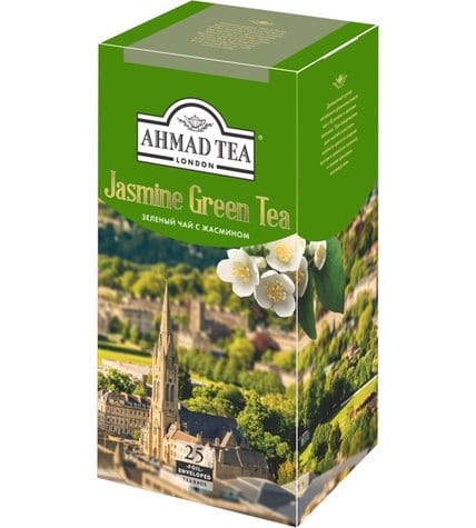 Чай зеленый Ahmad tea с жасмином в пакетиках 2 г 25 шт
