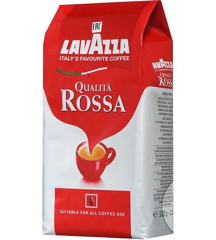 Кофе Lavazza Qualita Rossa в зернах 500 г