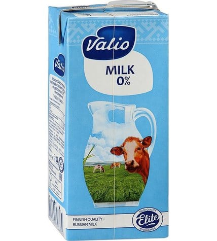 Молоко Valio Elite ультрапастеризованное 0% 1 л