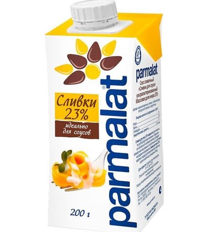 Сливки Parmalat для соуса ультрапастеризованные 23 % 200 мл