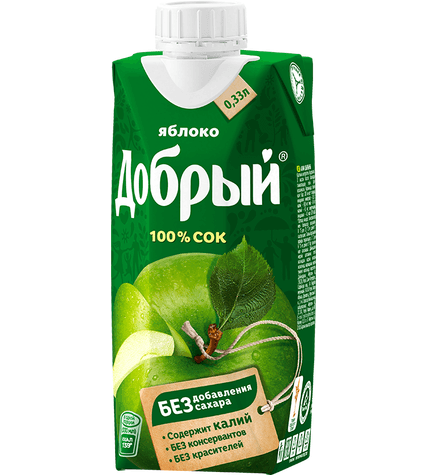 Сок Добрый яблочный купить
