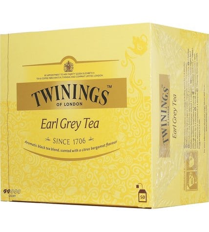 Чай черный Twinings Earl Grey в пакетиках 2 г 50 шт