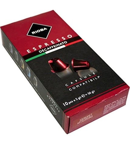 Кофейный напиток Rioba Espresso Decaffeinato капсулы 5 г 10 шт купить