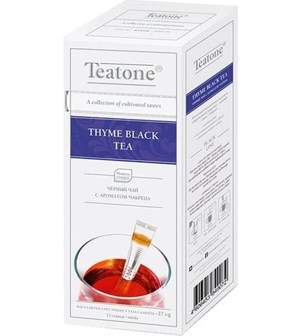 Чай черный Teatone Thyme в стиках 1,8 г 15 шт