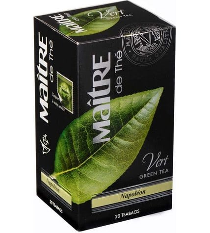 Чай зеленый Maitre de The Наполеон в пакетиках 2 г 20 шт