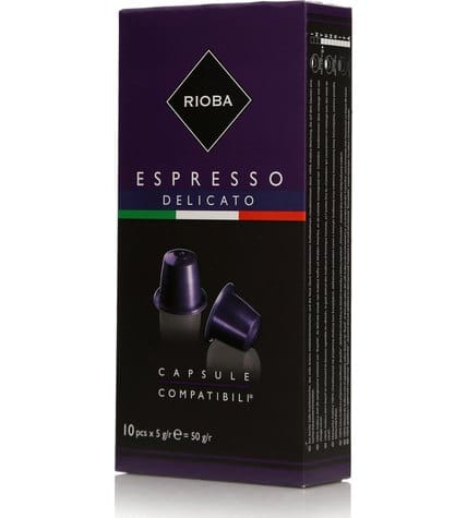 Кофе Rioba Espresso Delicato в капсулах 5 г 10 шт