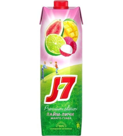 Напиток сокосодержащий J7 сокровище тропиков лайм-личи, манго-гуава