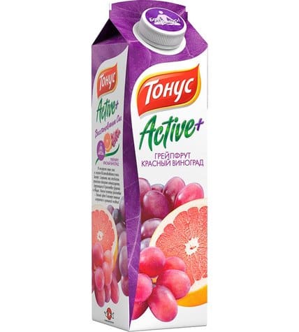 Нектар J7 Тонус Active грейпфрут красный виноград в упаковке тетра-пак 0,9 л