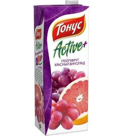 Нектар J7 Тонус Active грейпфрут красный виноград в упаковке тетра-пак 1,45 л