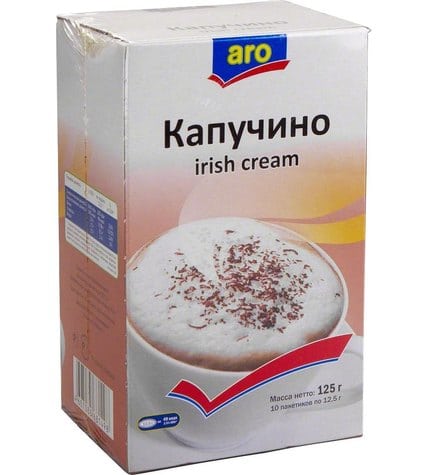 Кофейный напиток Aro Irish cream растворимый 12,5 г 10 шт