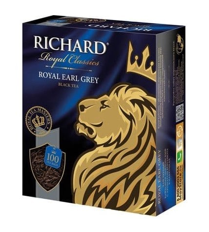 Чай черный Richard Royal Earl Grey в пакетиках 2 г 100 шт