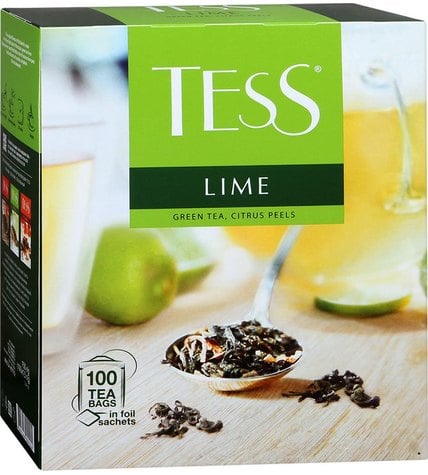 Чай зеленый Tess Lime в пакетиках 1,5 г 100 шт
