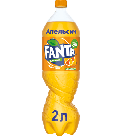 Газированный напиток Fanta Апельсин 2 л в пластиковой бутылке