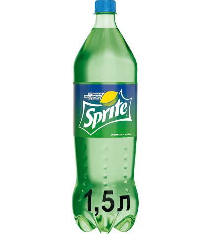 Газированный напиток Sprite 1,5 л в пластиковой бутылке
