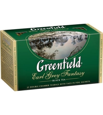 Чай черный Greenfield Earl Grey Fantasy в пакетиках 2 г 25 шт
