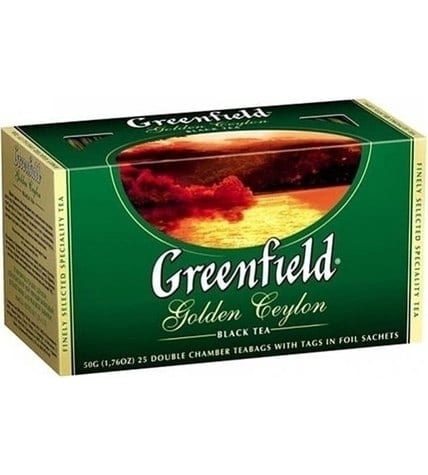 Чай черный Greenfield Golden Ceylon в пакетиках 2 г 25 шт