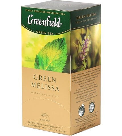 Чай зеленый Greenfield Green Melissa в пакетиках 1,5 г 25 шт