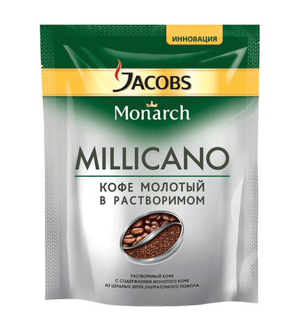 Кофе Jacobs Monarch Millicano молотый в растворимом 250 г