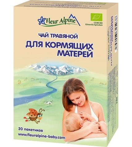 Чай травяной Fleur Alpine для кормящих матерей в пакетиках 1,5 г 20 шт