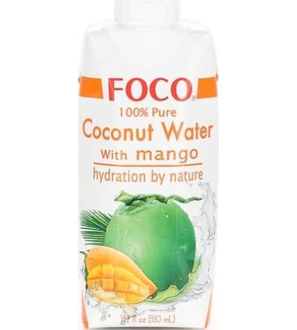 Вода Foco кокосовая с соком манго негазированная 0,33 л