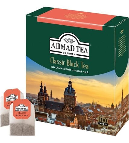 Чай черный Ahmad Tea Classic в пакетиках 2 г 100 шт