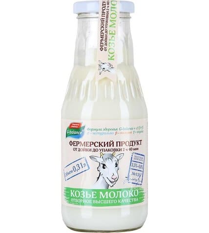 Молоко G-balance Отборное пастеризованное 3,5 - 4,8% 500 мл