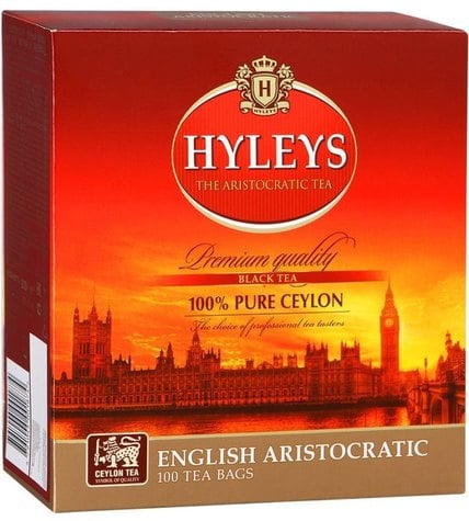 Чай черный Hyleys Английский аристократический в пакетиках 2 г 100 шт