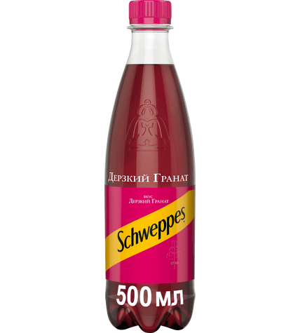 Газированный напиток Schweppes Дерзкий гранат 0,5 л в пластиковой бутылке