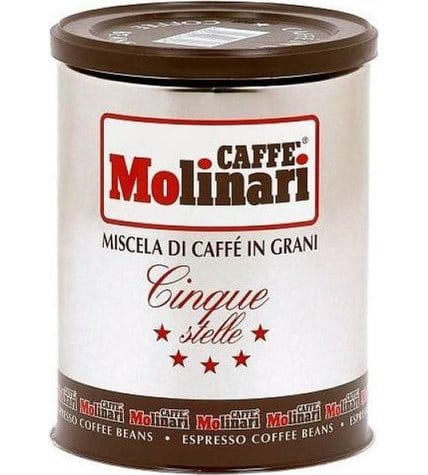 Кофе Molinari Пять звезд в зернах 250 г
