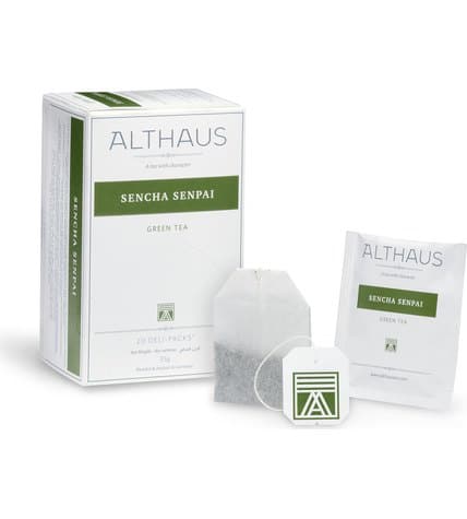 Чай зеленый Althaus Сенча Сенпай в пакетиках 1,75 г 20 шт купить
