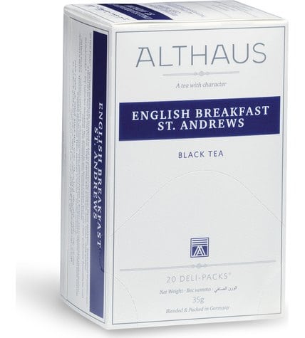 Чай черный Althaus English Breakfast St. Andrews в пакетиках 1,75 г 20 шт