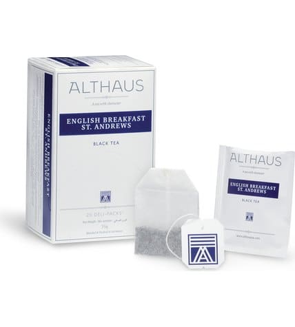 Чай черный Althaus English Breakfast St. Andrews в пакетиках 1,75 г 20 шт купить