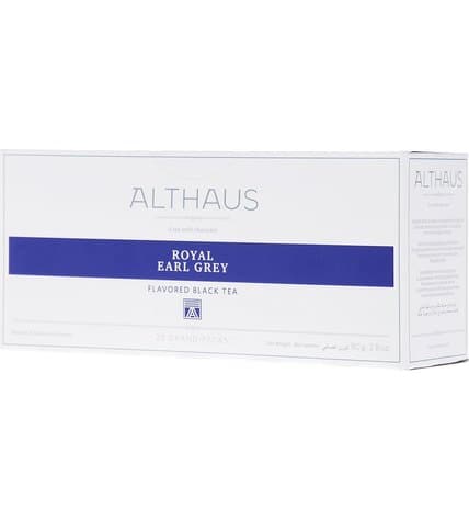 Чай черный Althaus Royal Earl Grey в пакетиках 4 г 20 шт