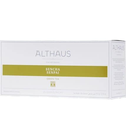 Чай зеленый Althaus Sencha Senpai в пакетиках 4 г 20 шт