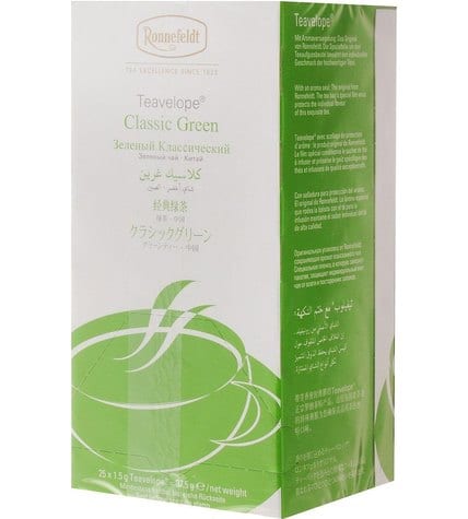 Чай зеленый Ronnefeldt Teavelope Классический в пакетиках 1,5 г 25 шт