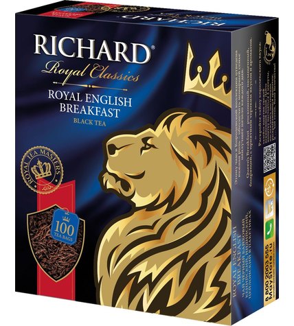 Чай черный Richard Royal English Breakfast в пакетиках 2 г 100 шт