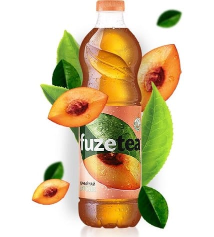 Чай Fuzetea холодный черный персик в пластиковой бутылке 1,5 л