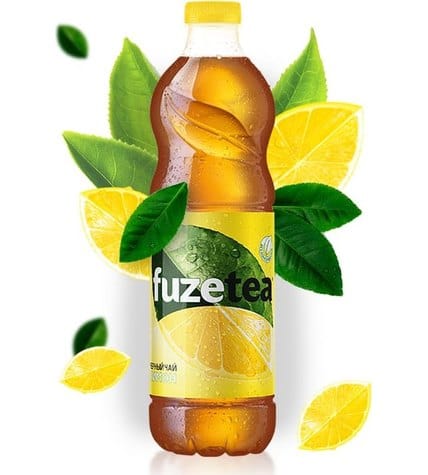 Чай Fuzetea холодный черный лимон в пластиковой бутылке 1,5 л