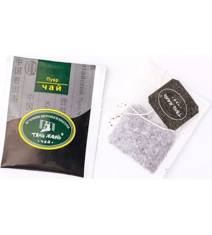 Чай пуэр Тянь-Жень Улун Пуэр в пакетиках 2 г 25 шт купить в Москве