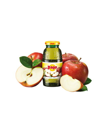 Сок Pago яблоко в стеклянной бутылке 0,2 л