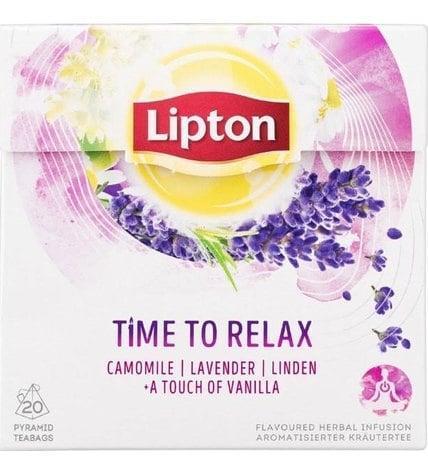 Чай травяной Lipton Time to relax гармония и баланс 20 шт
