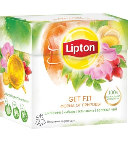 Чай зеленый Lipton Get Fit 20 шт
