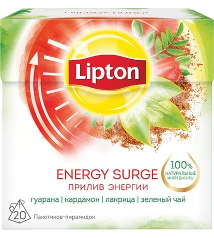 Чай зеленый Lipton Energy Surge 20 шт