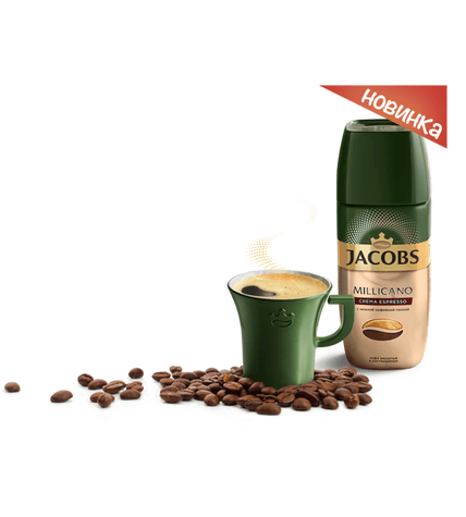 Кофе арабика Jacobs Millicano Crema Espresso растворимый с молотым 95 г