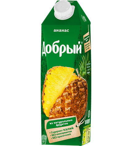 Нектар Добрый ананас в упаковке тетра-пак 1 л купить